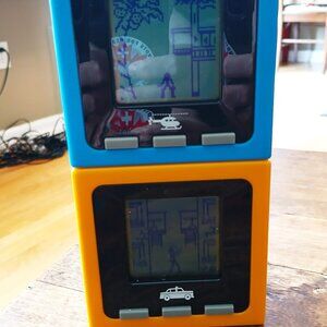 2x Radica Cube World Y2K toys- Block Bash Taxi & Global Get Away - WORKS - VIDEO